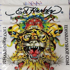 Ed Hardy Tiger Plastic Shopping Bag